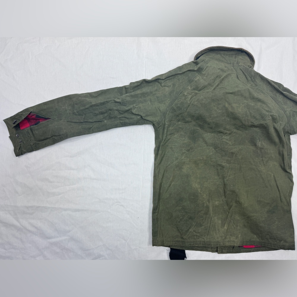 The Hundreds x Public Label Field Jacket Waxed Cotton Plaid Lined Corduroy Zip S - Picture 11 of 16